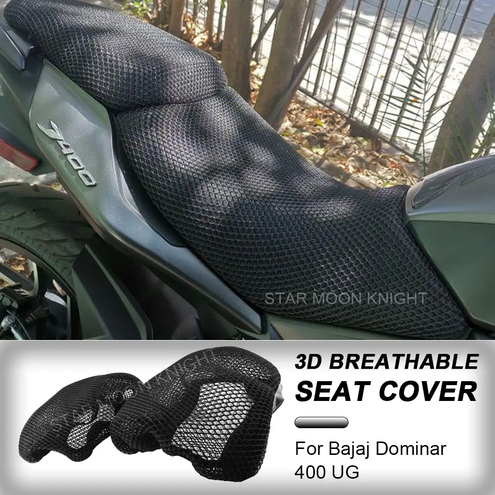 Motorcycle For Bajaj Dominar 400 UG Dominar400 Accessories Anti-Slip 3D Mesh Fabric Seat Cover Breathable Waterproof Cushion