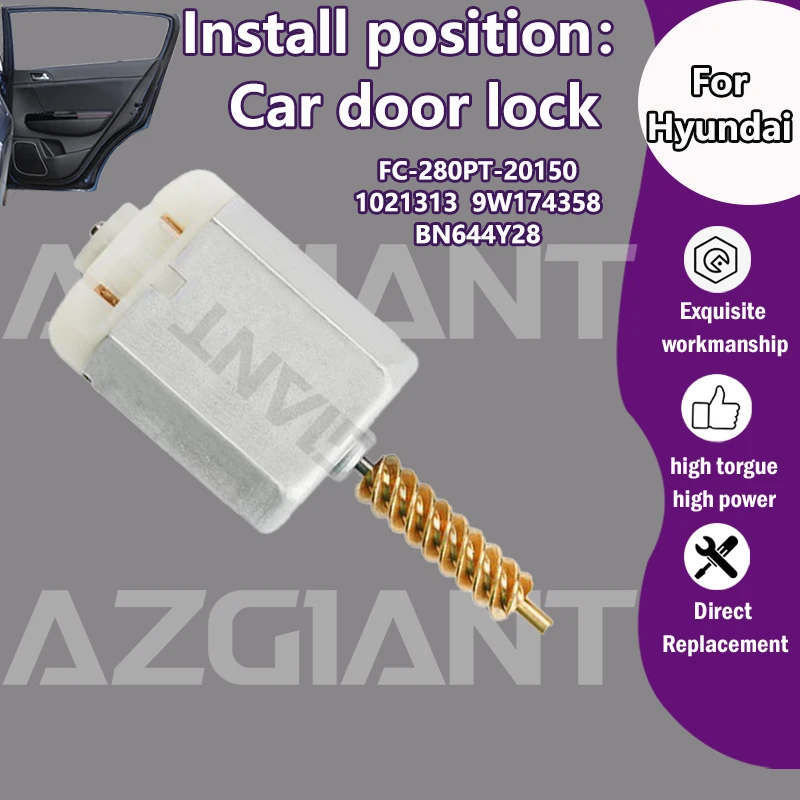 

BN644Y28 For Hyundai i800 H1 iMax/Accent/Elantra Avante MK3/matrix Car Door Lock Actuator Motor da porta 12V Interior spare part