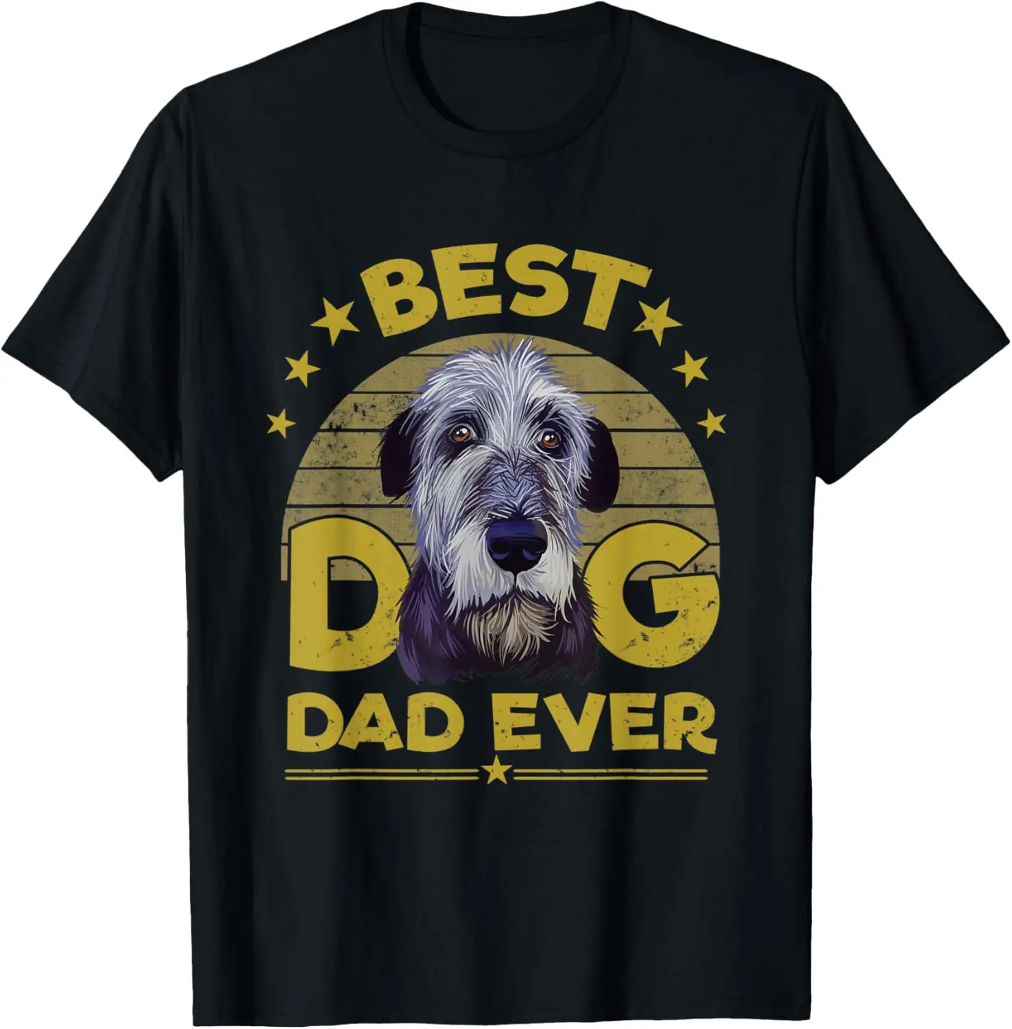 Best Irish Wolfhound Dog Dad Ever Gift For Men T-Shirt