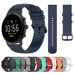 Sports Silicone Strap For Fossil GEN 6 44mm Smart Watch Band Accessories For Fossil GEN 5E 44mm / GEN 5 LTE 45mm 20mm 22mm Wrist