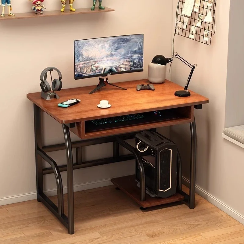 Computer Desk Desktop Home Bedroom Simple Small Student Study with Host Support Corner