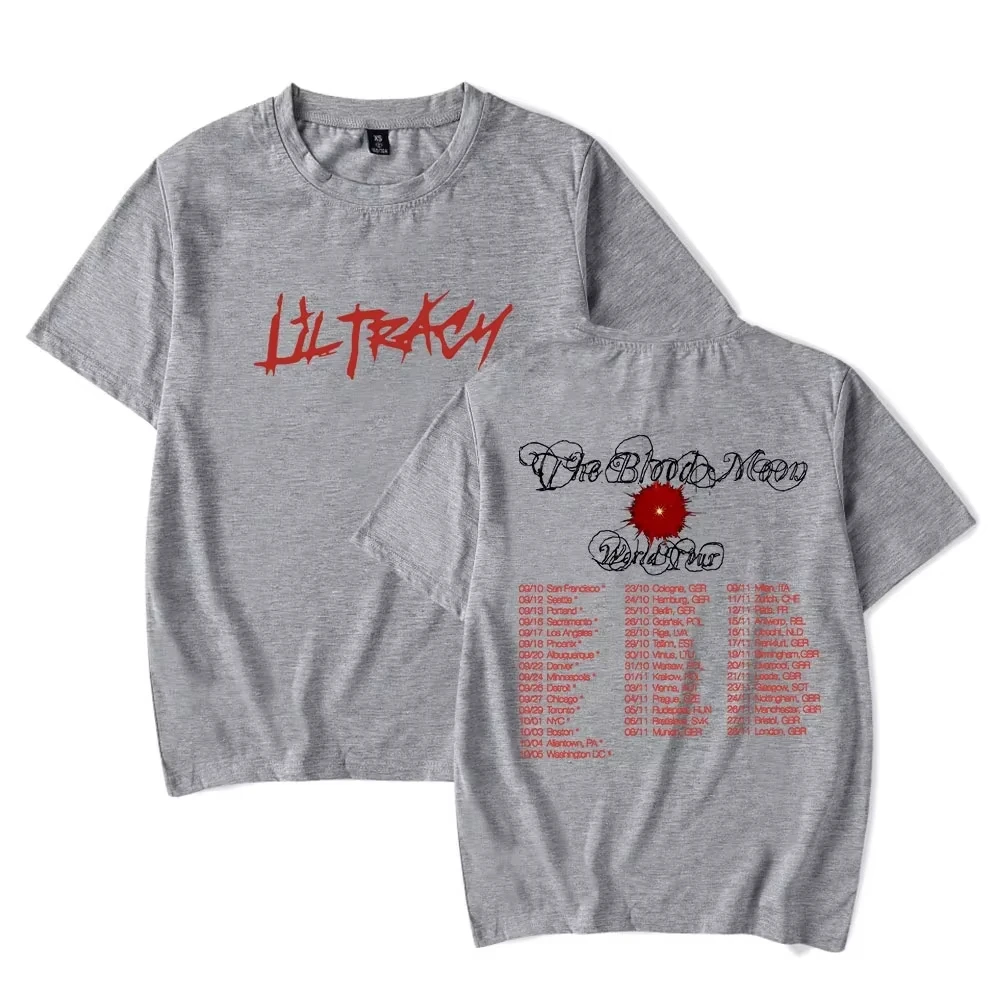 Lil Tracy The Blood Moon Tour Merch T-shirts Frauen Männer Cosplay Streetwear Tops Kurzarm T-shirt