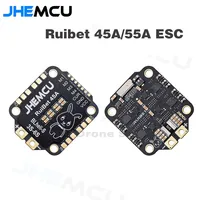 JHEMCU RuiBet 45A/55A ESC BLHELI_S Dshot600 4in1 Brushless ESC 3-6S 30.5X30.5 M4 for RC FPV Freestyle Flight Controller Drone