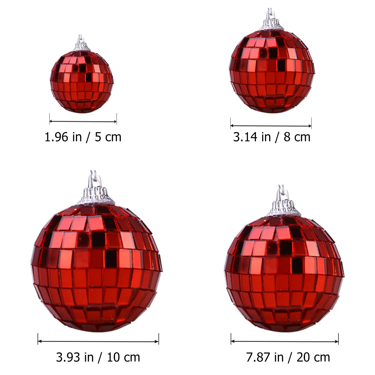 

1Pcs Mirror Disco Ball 10Cm Reflective Hanging Party Decoration Solid Construction Even Shining Impression Rotating Motor