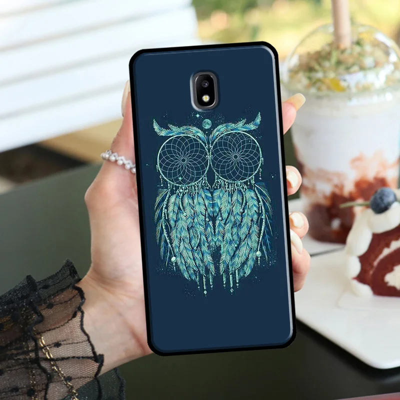 Dream Catcher Drawings Feather Owl Case For Samsung Galaxy J7 2017 J1 J3 J5 2016 A6 A8 J4 J6 Plus J8 A7 A9 2018 Phone Cover