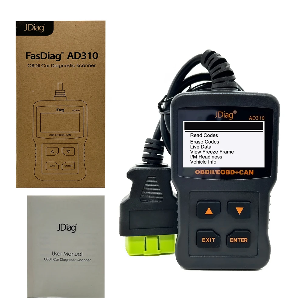 Car Diagnostic Tool JDiag AD310 Code Reader Engine Light Diagnostic Tool YA101 EOBD Auteo Scanner with Battery Test PK JD101