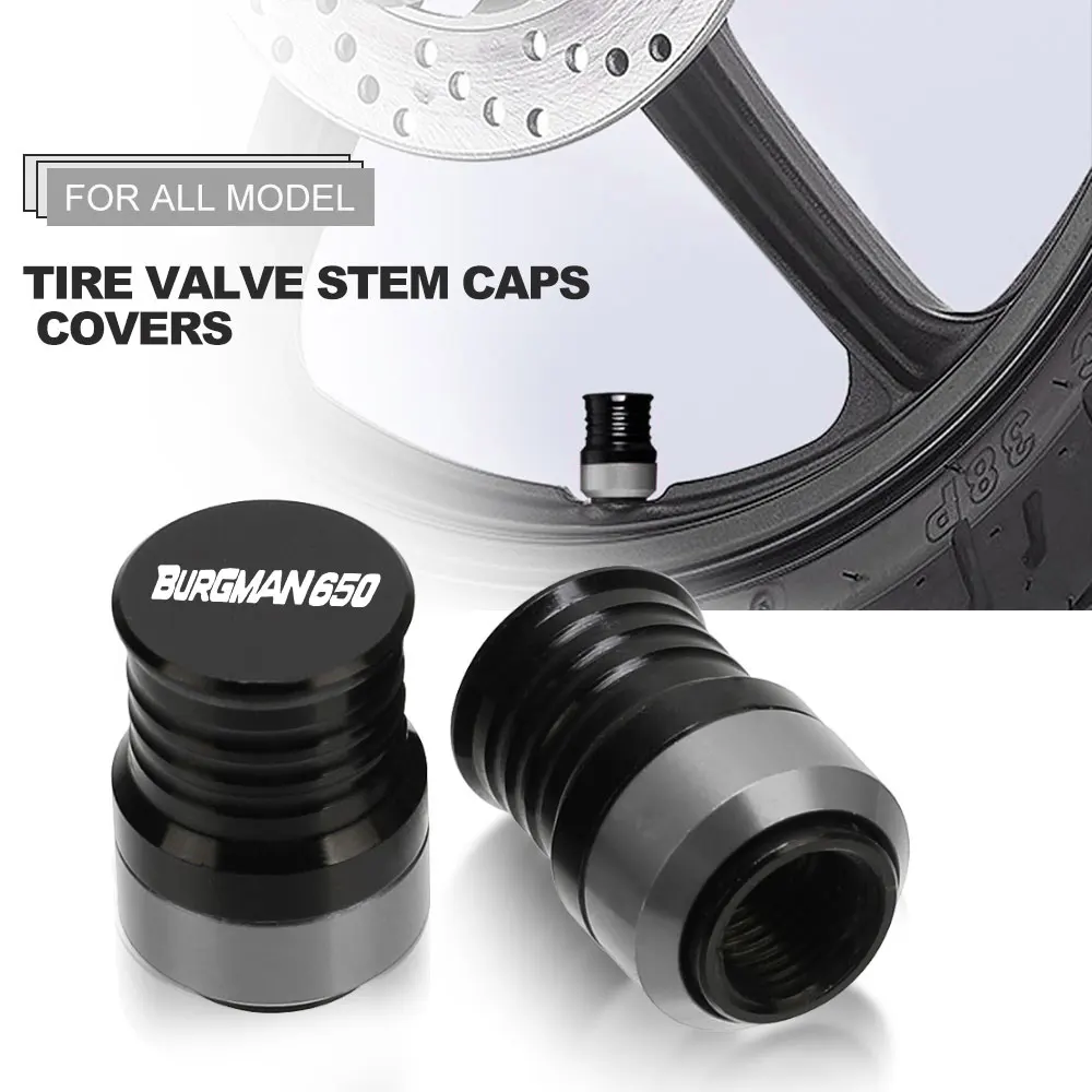 Tire Valve Air Port Cover Caps Motorcycle Universal Accessories For Suzuki BURGMAN650 Burgman 650 2013 2014 2015 2016 2017 2018