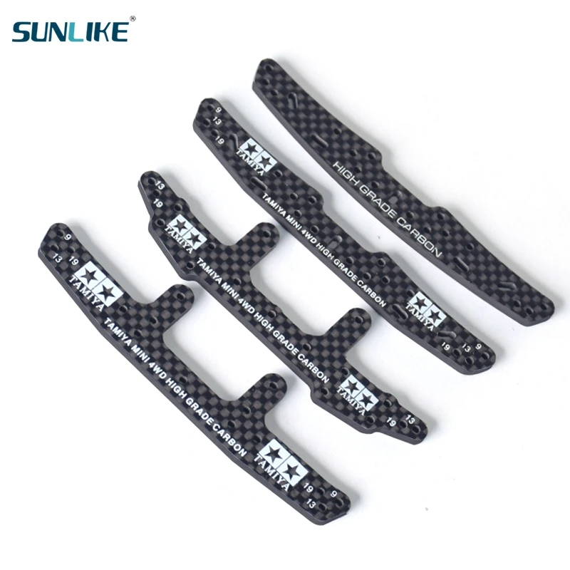 Tamiya 4WD Spare Parts 3mm HG Carbon Fiber Front And Rear  Multi-Roller Brackets Faucet Phoenix Tail 94738/95257/95258/95259