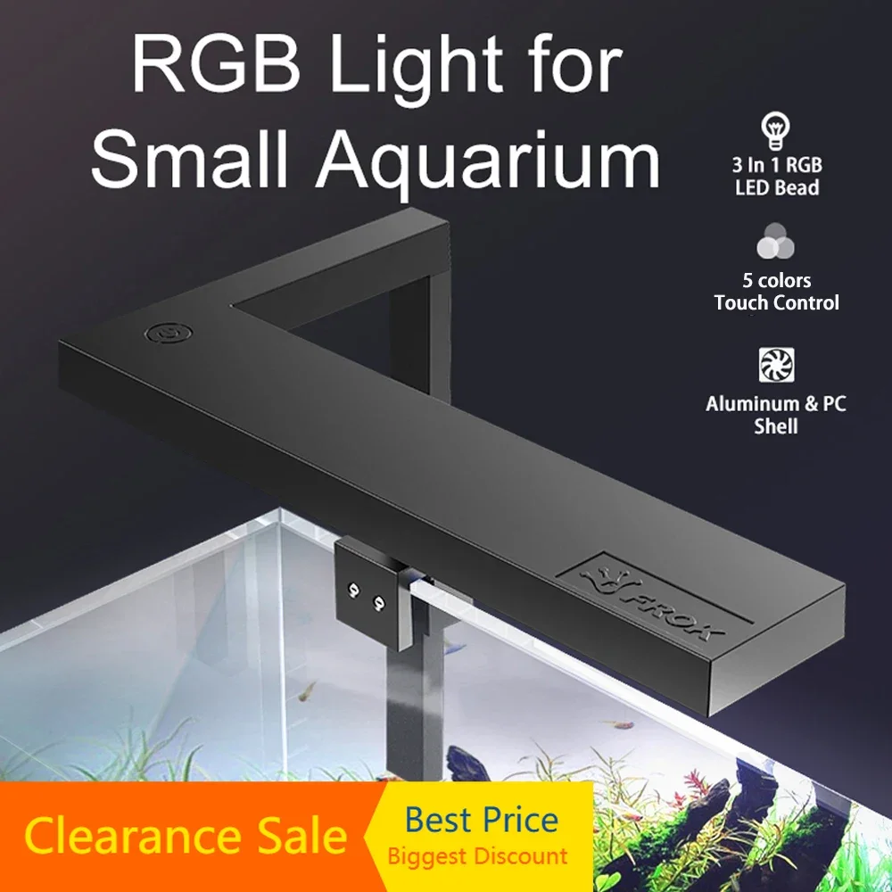 

RGB Aquarium Light for 20 -35 cm Tank 16W Touch Control Light for Planted/Fish/Shrimp Tank 1400lm Aquarium Supplies Accessories