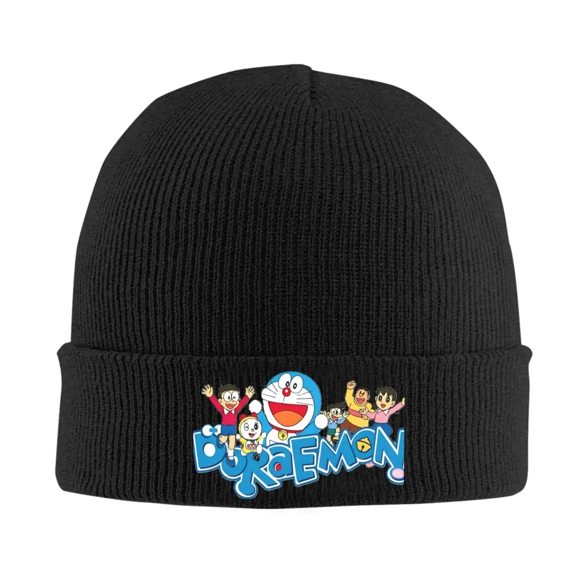 Cartoon D-Doraemon With Friends Beanie Hats Casual Caps Unisex Adult Kpop Knitting Hat Winter Graphic Elastic Beanie Hat