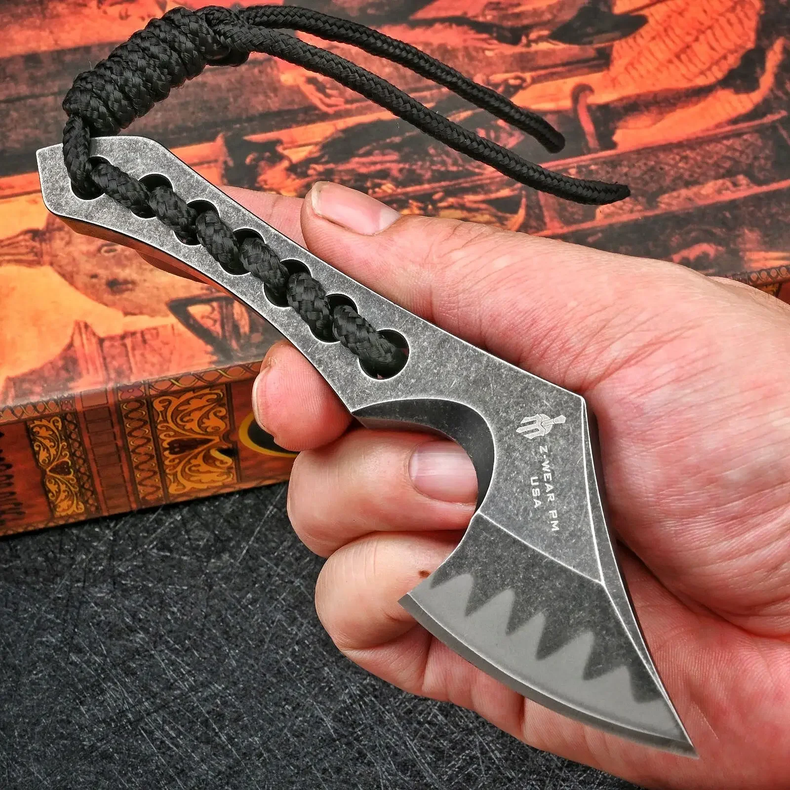 

Mini Axe Ttactical Military Survival Gear Knives Army Fixed Blade Self Defense Outdoor Camping Hunting Knife For Men EDC Tool