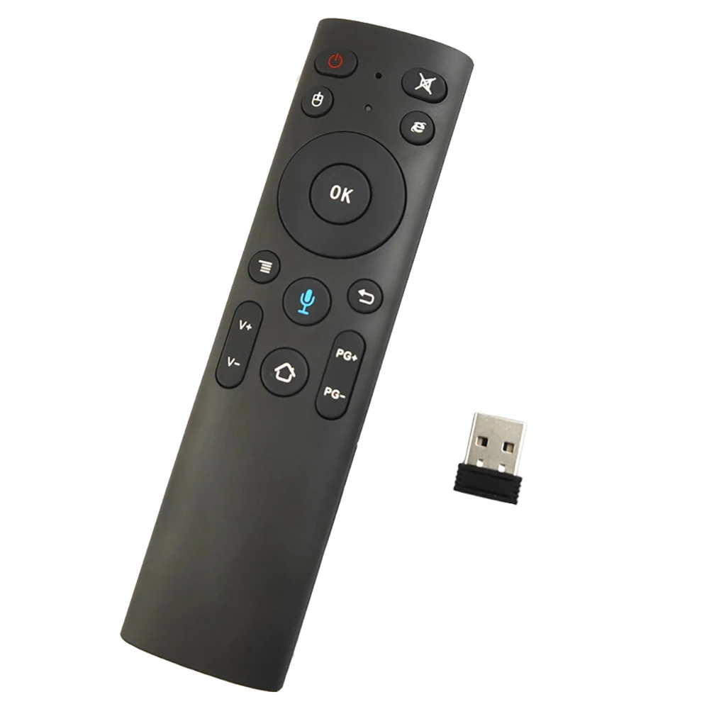 Q5+ Air Mouse Bluetooth Voice Remote Control للتلفزيون الذكي Android Box IPTV Wireless 2.4G Voice Remote Control