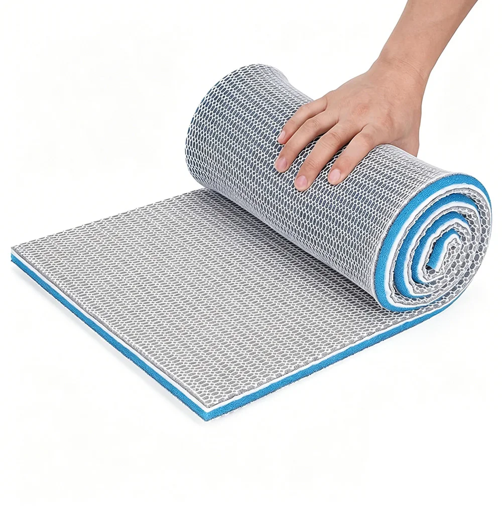 Aquarium 8D Filter Media Schwamm Pad, wiederverwendbare mehrschichtige Schaumstoff Filter Floss für Teich Garnelen Braten Aquarium Filter Zubehör