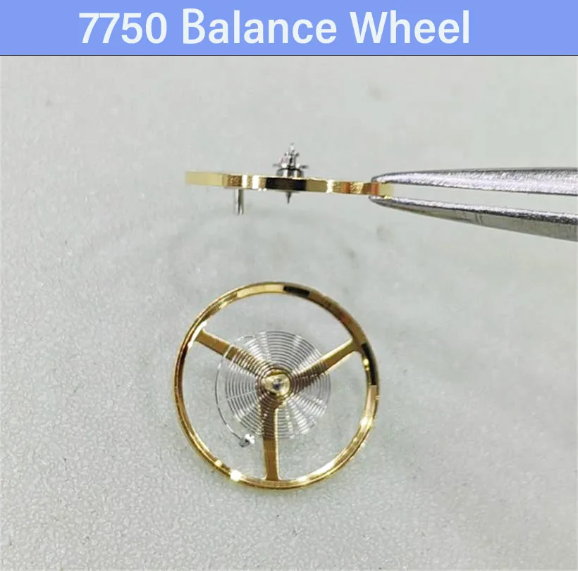 

Подходит для балансировочного колеса механизма Dandong 7750 (включая пружину), аксессуары для механических часов 7751, 7753, Full Swing.