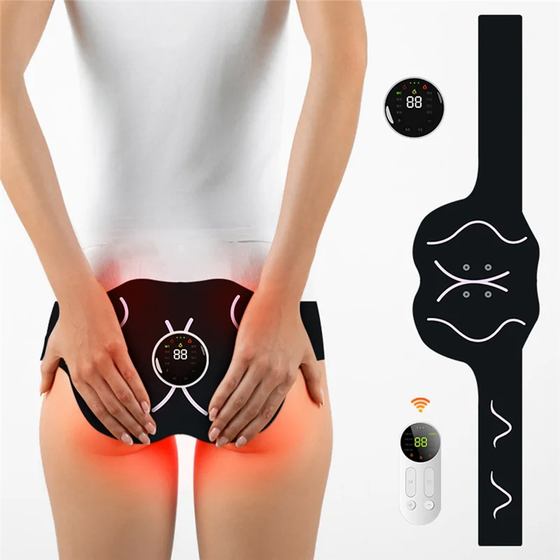 【BIG SALE】Hip Muscle Stimulator Electric Hip Trainer Muscle Lifting Massage EMS Exercise Belt Buttock Exercise Belt