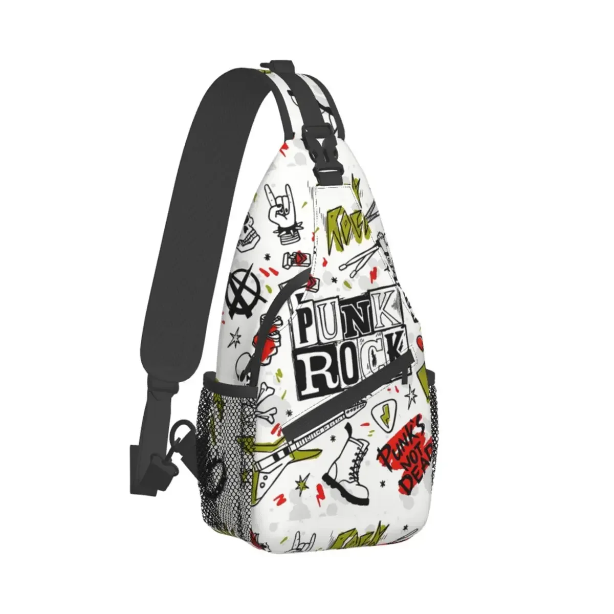 

Crossbody Bag Sports Punk Rock Halloween Chest Bag Unisex Women Man Fashion Shoulder Backpacks Travel