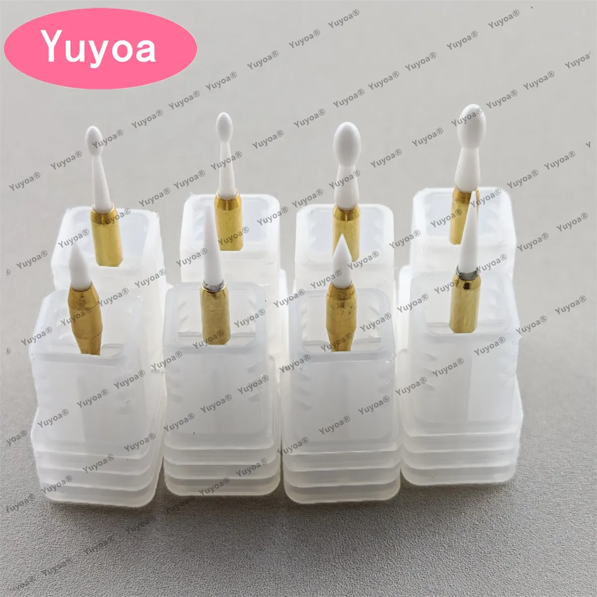 

Набор из 4 керамических боров для стоматологии: мягкие фрезы для тканей и десен, инструмент для отбеливания зубов, материалы для стоматологов