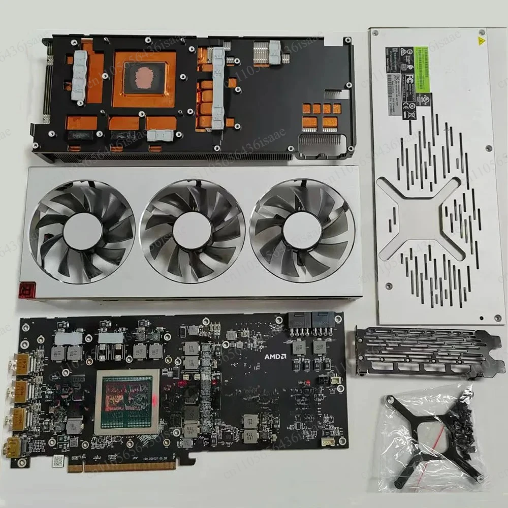 Used Cooling Heatsink Fan for AMD Radeon VII, Optional Bad Damaged PCB Board view 4