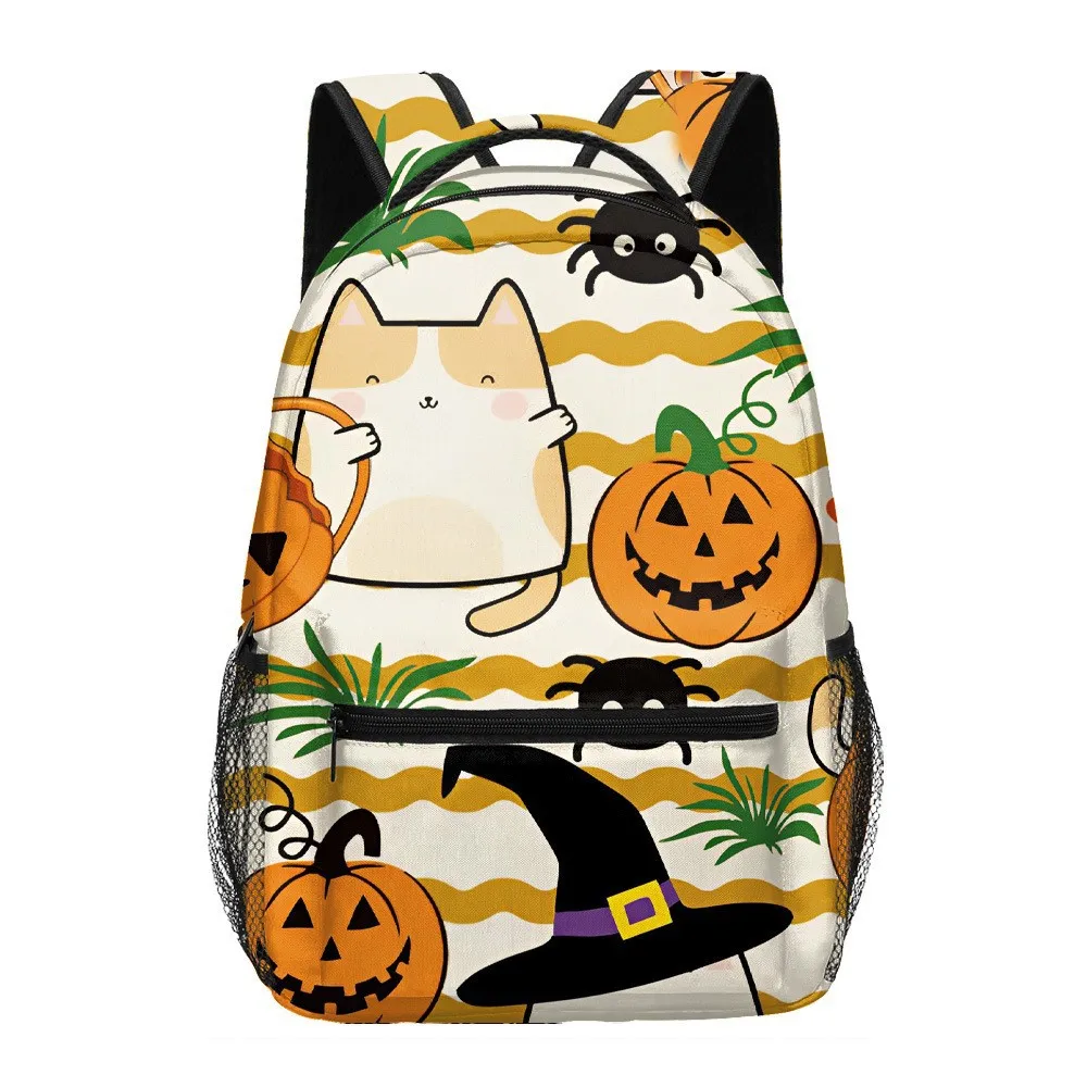 

Роскошные популярные студенческие рюкзаки с граффити на Хэллоуин, рюкзаки для ноутбуков, водонепроницаемые оксфордские рюкзаки с 3D принтом для мальчиков и девочек, дорожные рюкзаки