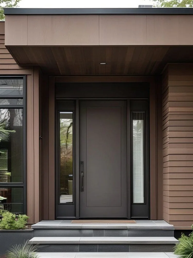 

Sixinalu Main Front Exterior Pivot Door Swing Entry Modern Security Entrance Door Apartment Door Aluminum Home Decor Custom