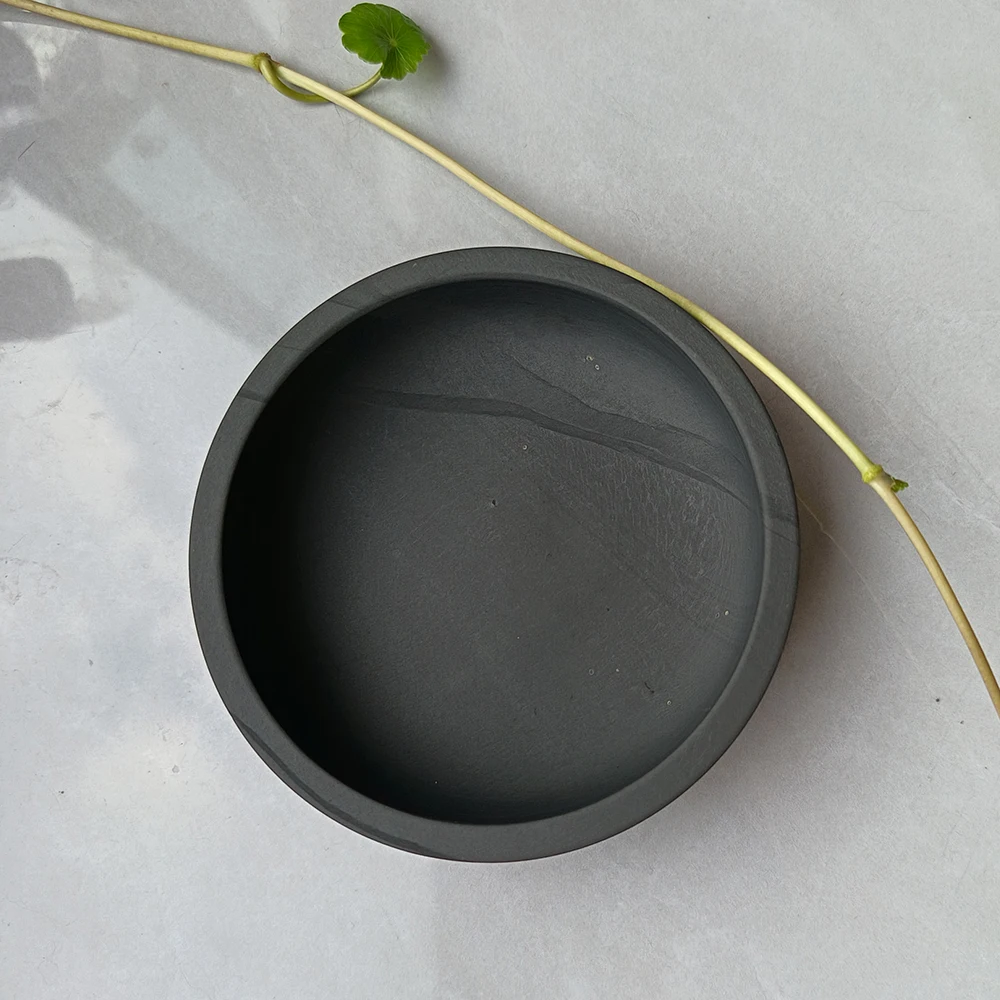 Chinese natuursteen inktsteen ronde inktsteen slijpen inktpot inktplaat She Yan Tai