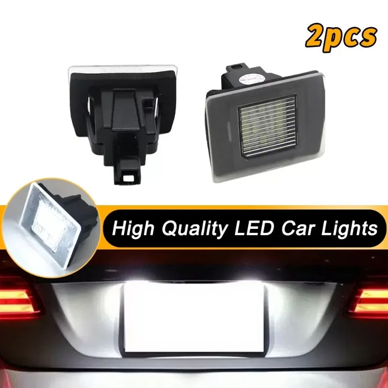 

2pcs White LED License Plate Light for Mercedes Benz A W176 CLA C117 CLS W218 GL X166 GLA X156 ML W166 Car-Styling Number Lamps