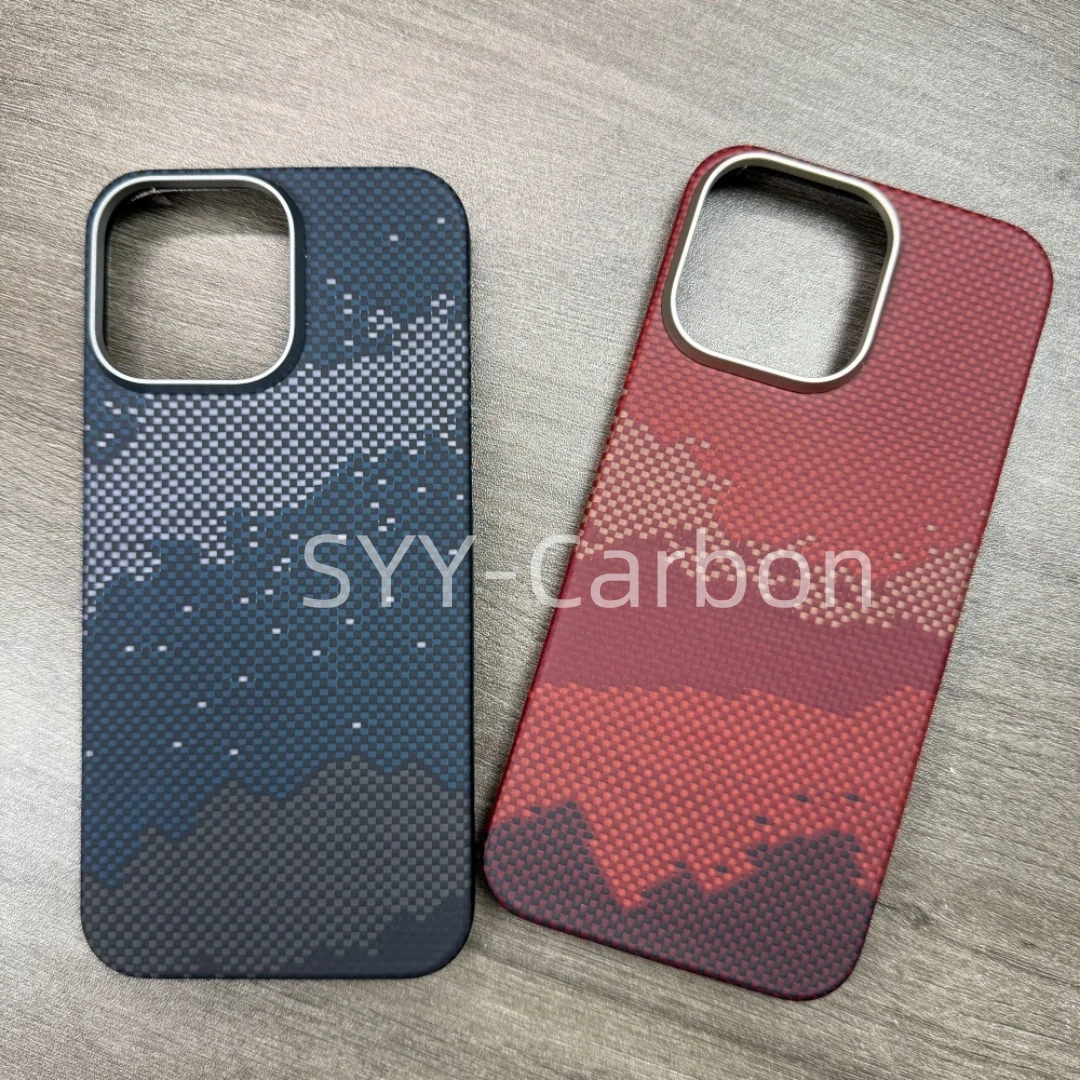 

Чехол из настоящего углеродного волокна для iPhone 16 Pro, арамидный магнитный ультратонкий чехол MagSafe для телефона 16 Pro Max, прочный защитный чехол