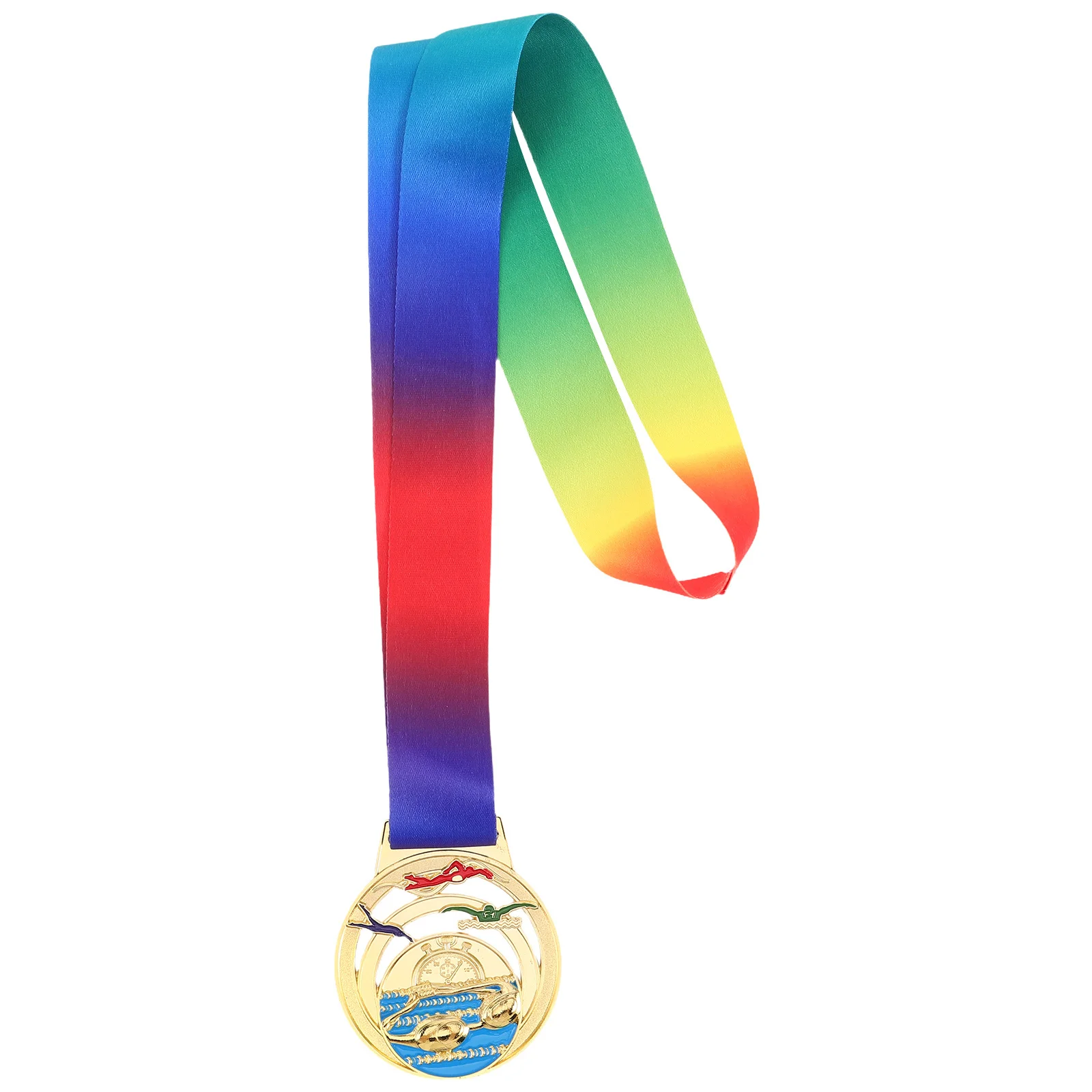 

Metal Swimming Medal Creative Design Award First Place Prize for Sports Competitions Athlete Recognition Sports Honors Neck