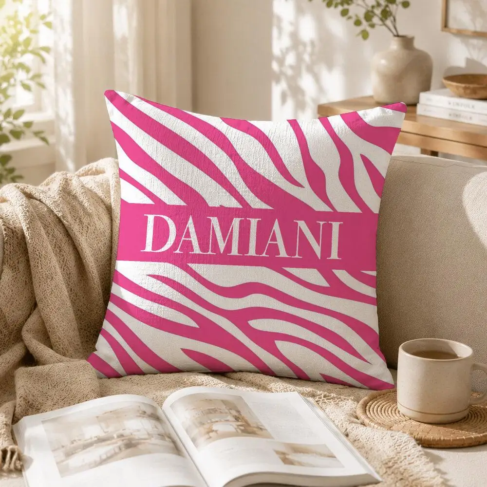 Italian Gorgeous D-Damiani Cushion Cover Organic Linen Square Pillow Case Durable Hypoallergenic Gentle On Sensitive Skin