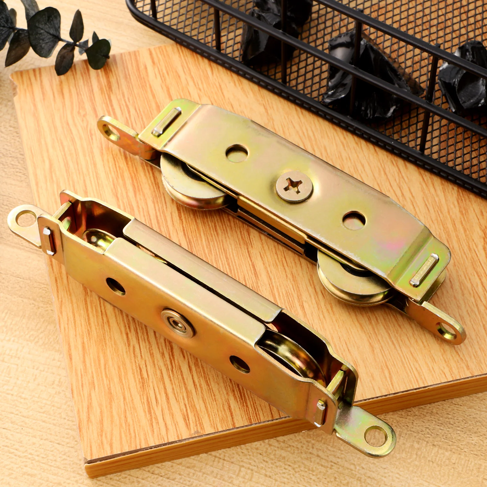 

2pcs Aluminum Heavy Duty Patio Screen Gate Wheels Door Parts Aluminum Alloy Sliding Sliding Pulley Rollers 1-1/4\