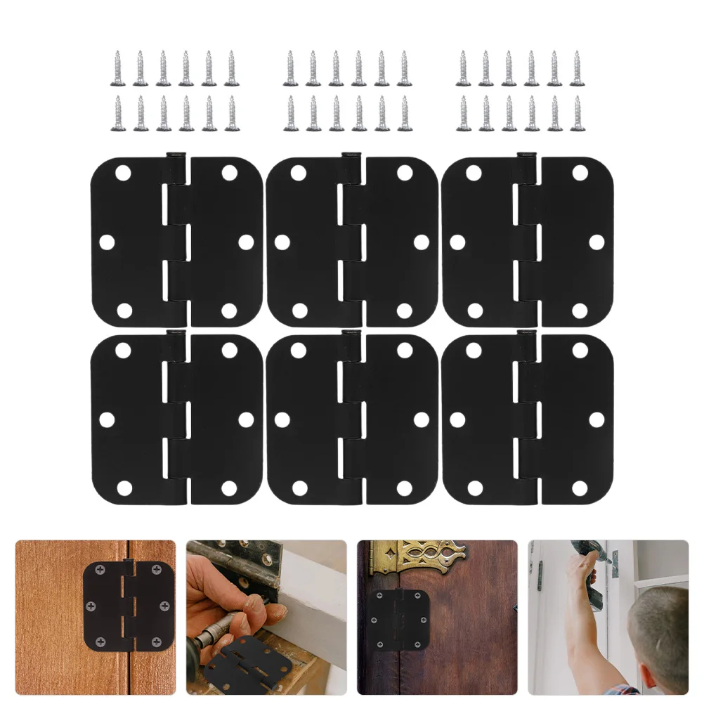 

Hinge Door Replacement Exterior Hinges Retro Closet Interior Iron Outdoor Internal for Cabinet Doors