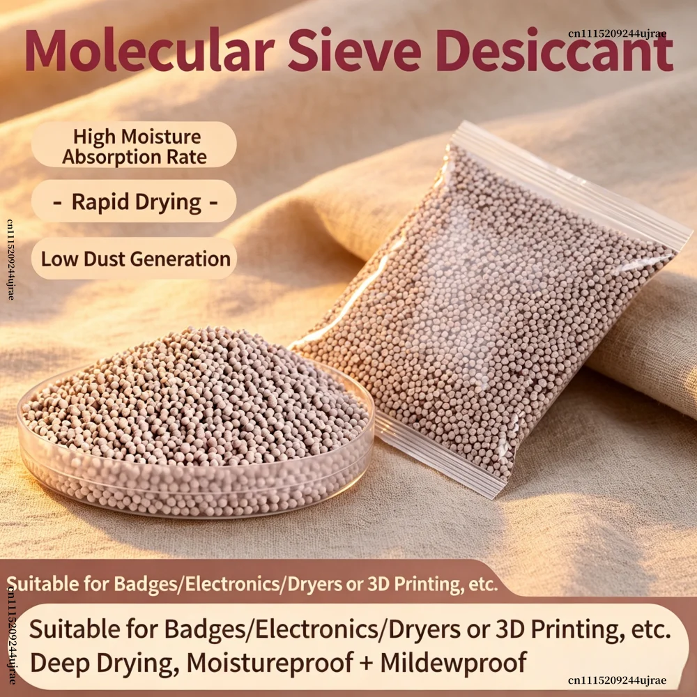 High Quality 3a 4a 5a 13x Zeolite Molecular Sieve Desiccant Drying Beads 3-5mm Dehumidification Moisture Proof Desiccant