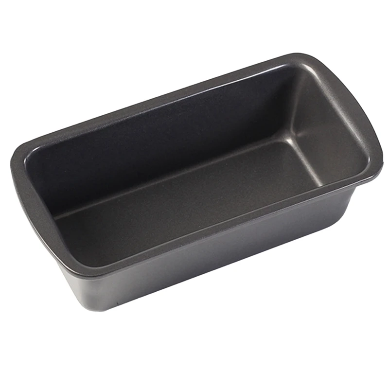 1Pc Loaf Pan Rectangle Toast Bread Mold Cake Mold Carbon Steel Loaf Pastry Baking Bakeware DIY Non Stick Pan Baking(M) Black