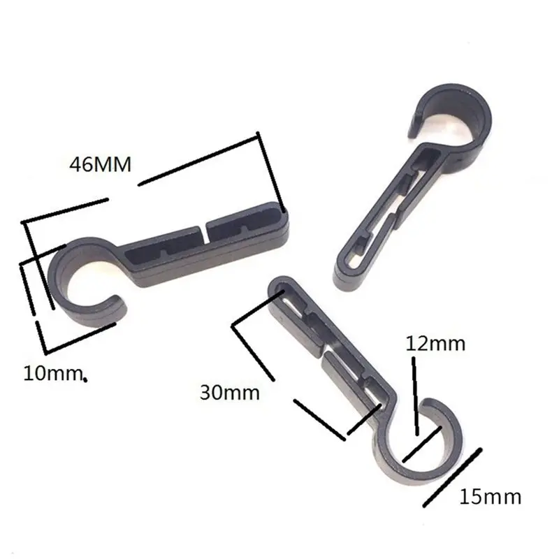 AT21-Helmet Clips For Head Light Lamp Hard Hat Light Clips,Hardhat Accessory,Easily Mount Hook For Helmet,Cap Strap 500 Pcs