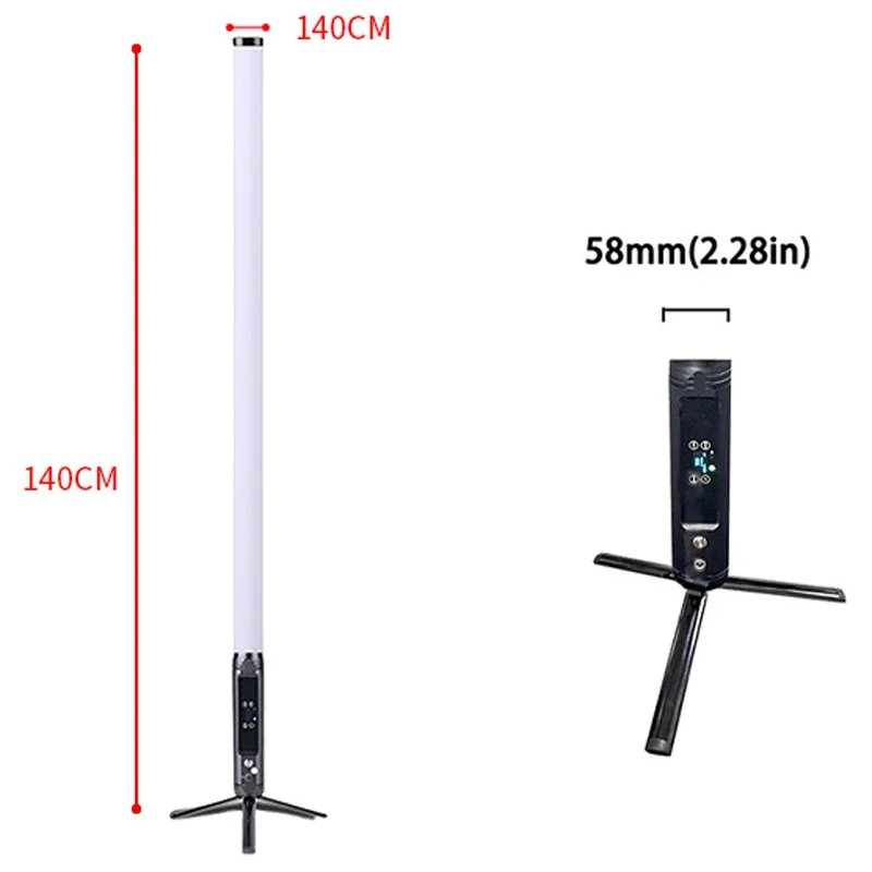 Popular IP66 Weatherproof Wireless DMX LED 360 Tube Light for Hotel Projection Elegant Lighting Solution