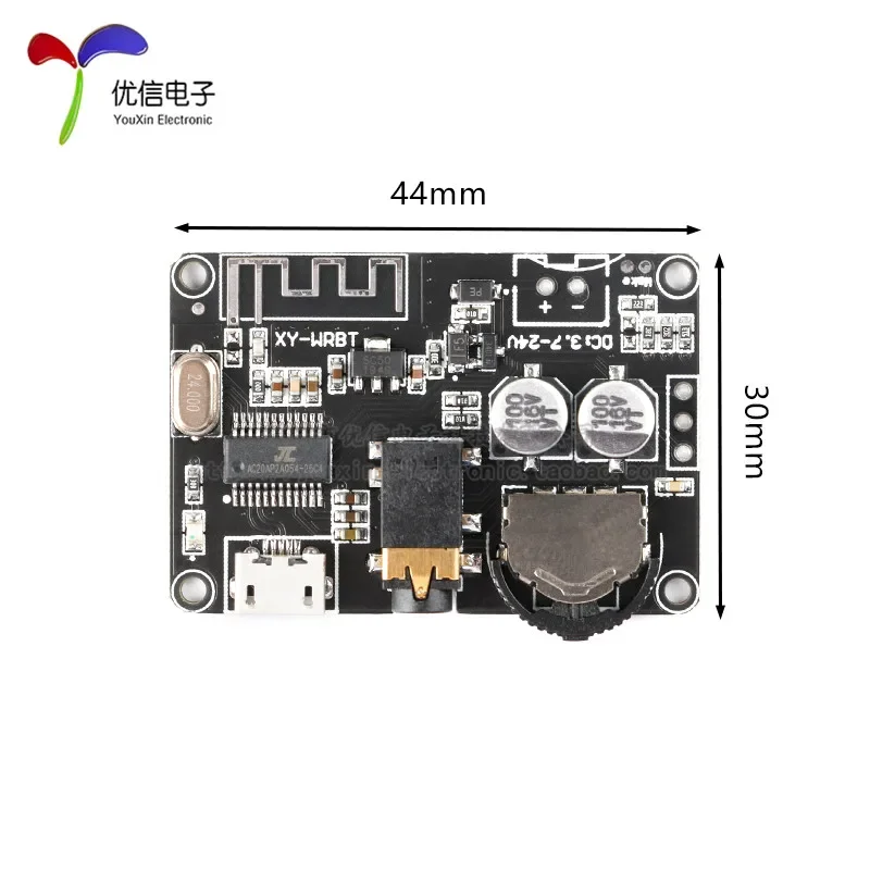 Stereo Bluetooth Audio Module  5.0 Decoding Board Wide Voltage Volume Adjustable Speaker Power Amplifier XY-WRBT