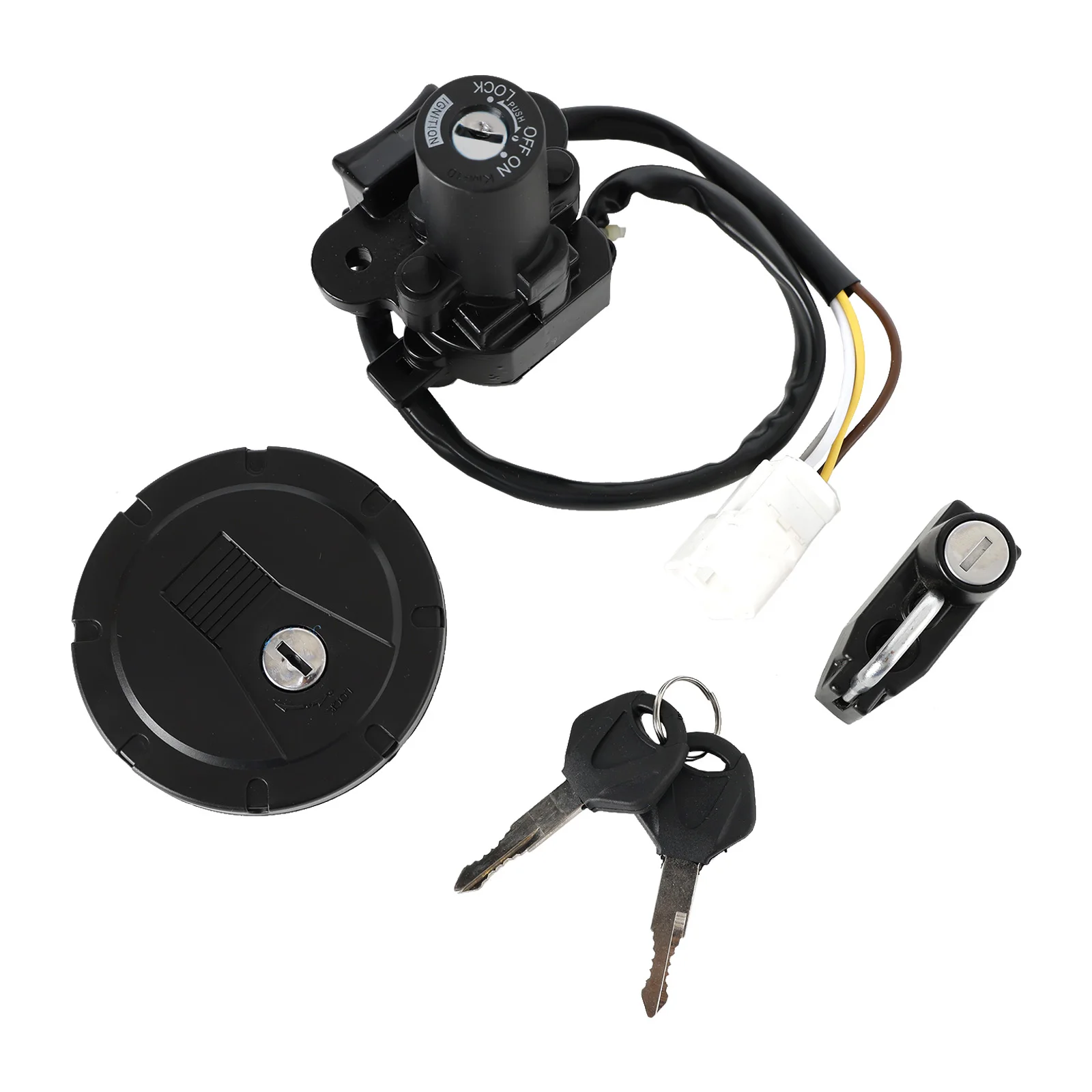 Topteng Ignition Switch Fuel Filler Cap Helmet Lock Set For KAWASAKI KLX300/SM 2021-2023 Motorcycle Accessories