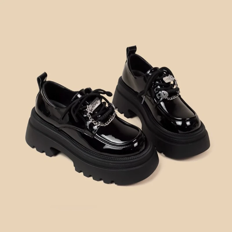 

Dophee Japan Style Mary Jane Leather Shoes Women Black Thick Soled Shoes College Wind School Students Round Toe Jk Uniform Shoes