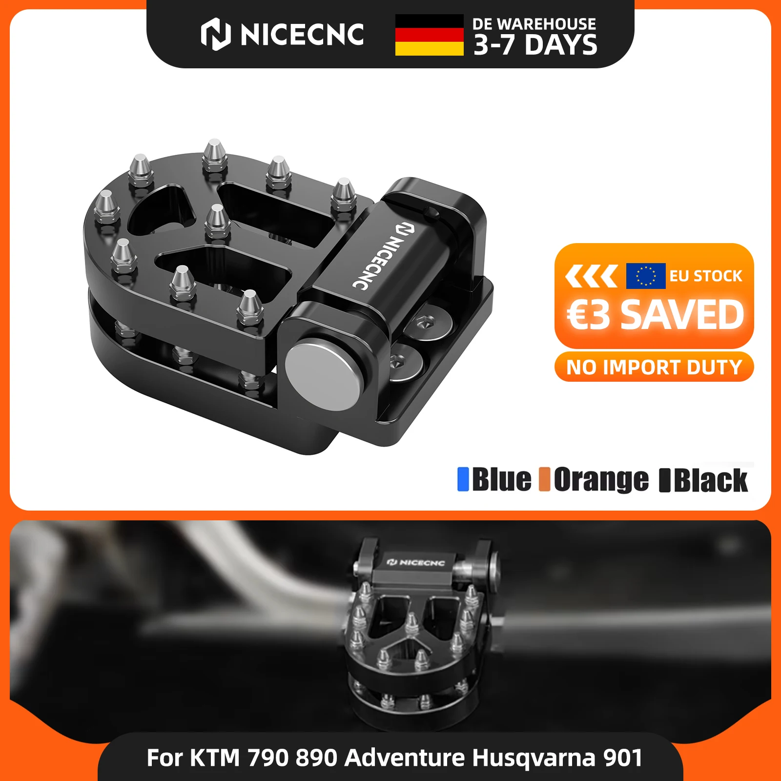Per KTM 250 390 790 890 Adventure Pedana Leva Freno Posteriore Doppia KTM 790 890 Adventure/R/S/Rally 890 Adventure R 2021-2025 890 SMT 2023-2025 250 390 Adventure 2020-2025 Husqvarna Norden 901