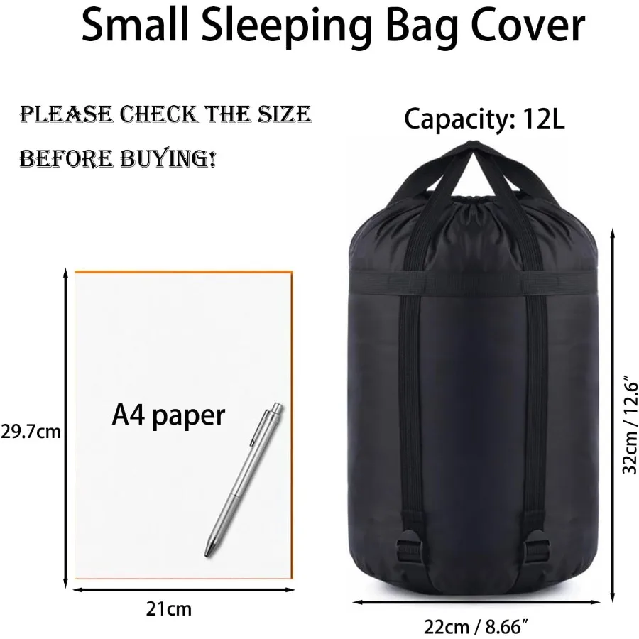 ضغط الاشياء كيس 12L 45L كيس النوم غطاء كيس النوم أكياس النوم تخزين الاشياء كيس المنظم أكياس النوم الكبيرة الملابس C #2