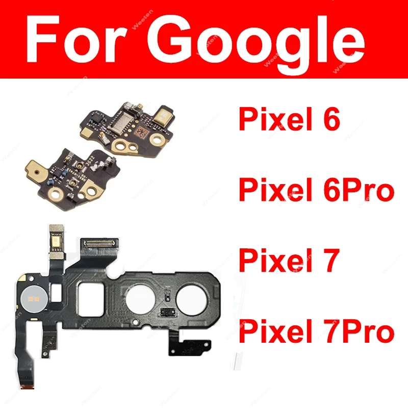 

For Google Pixel 6 Pro 7 Pro Flashlight Flex Cable with Microphone Rear FlashLight Sensor Microphone Small Board Flex Ribbon