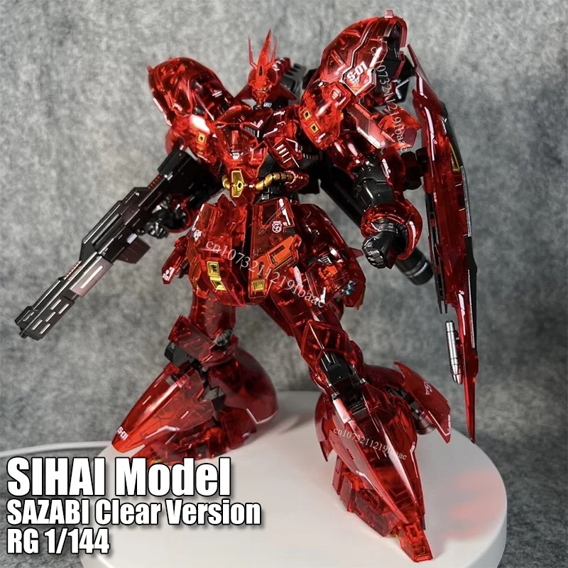 

SIHAI Model SAZABI RG 1/144 MSN-04 Clear Version Toys Assembly Model Kit Action Figures Robot Plastic Model Kits Gift