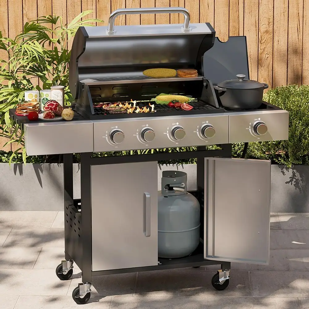 4-Burner Propane Ga…