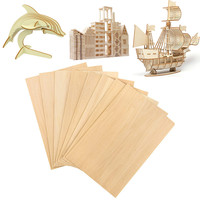 5Pcs/lot Balsa Wood Sheets Ply 100/200/300mm Long 100mm Wide 1/1.5/2/3mm Thick For Craft DIY Project Wood DIY Craft Accessories