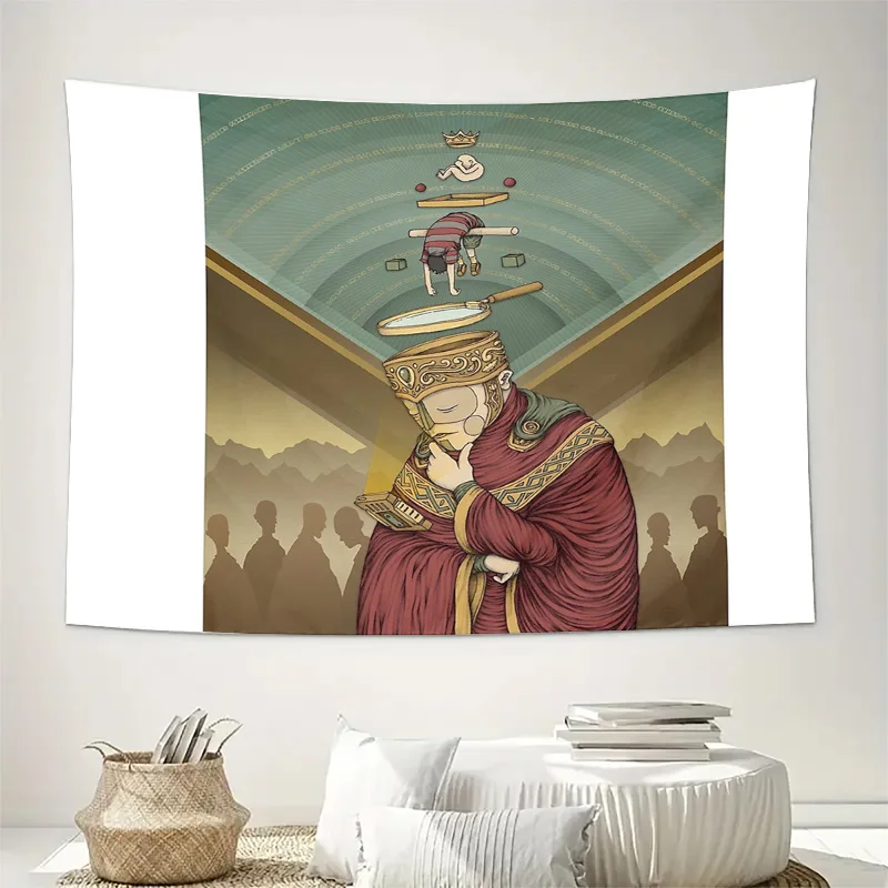 Medieval Tapestry Wall Hanging Fantasy Art Decor Gothic Renaissance Design Vintage Home Decor Large Wall Art Dorm Room Aesthetic