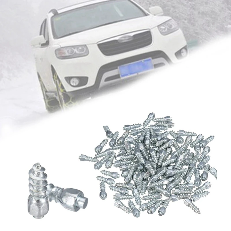 300PCS 12Mm Tire Studs Carbide Screw Snow Spikes Anti-Slip Anti-Ice For Car/SUV/ATV/UTV Car Tire Stud