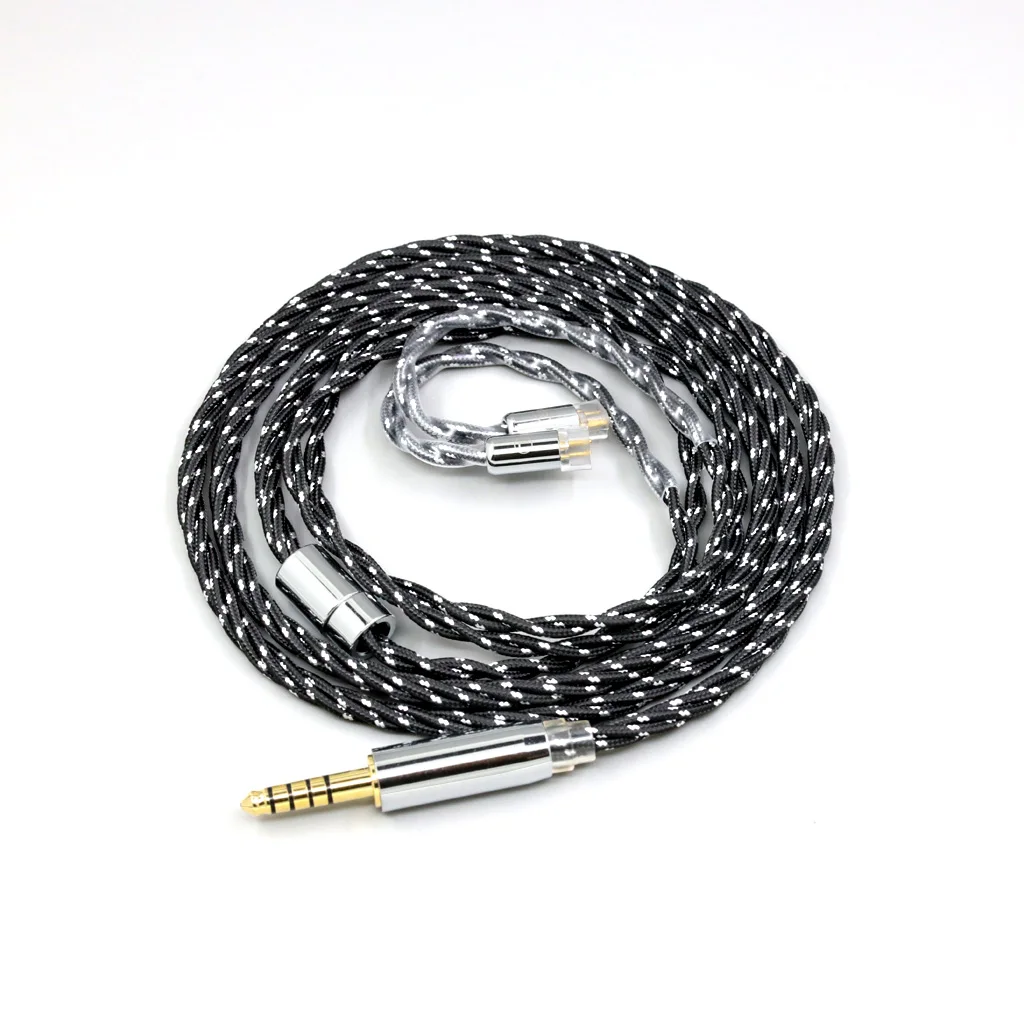 OCC Mixed OFC Twisting Nylon Earphone Cable For UE11 UE18 pro QDC Gemini Gemini-S Anole V3-C V3-S V6-C 0.78mm 2pin LN008748