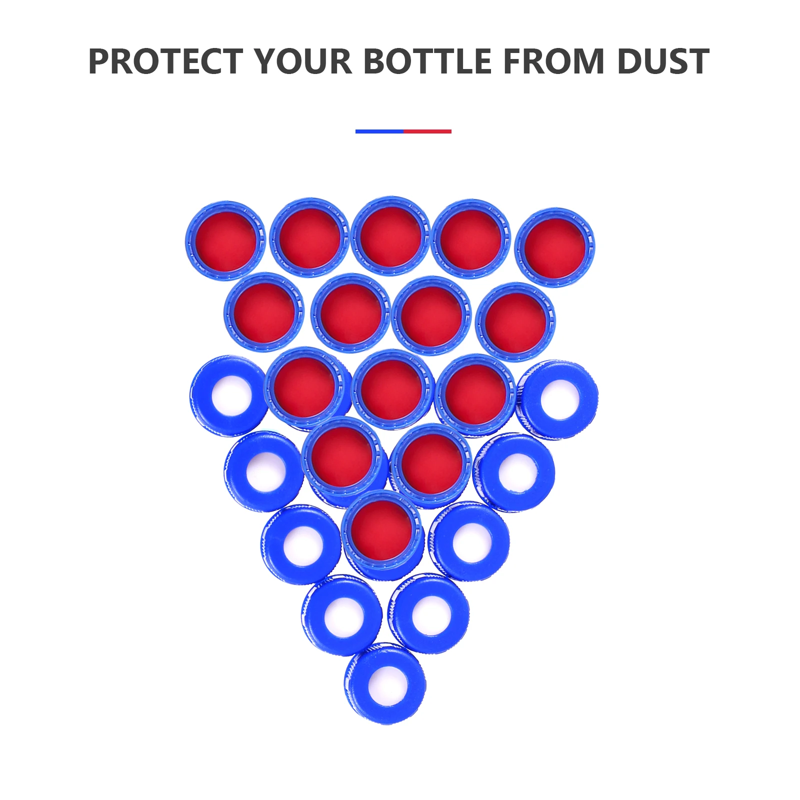 

100 Pcs Sample Jar Lids Sealing Bottle Cover Storage Vial Caps Practical Lightweight Protective Plastic Covers Storage
