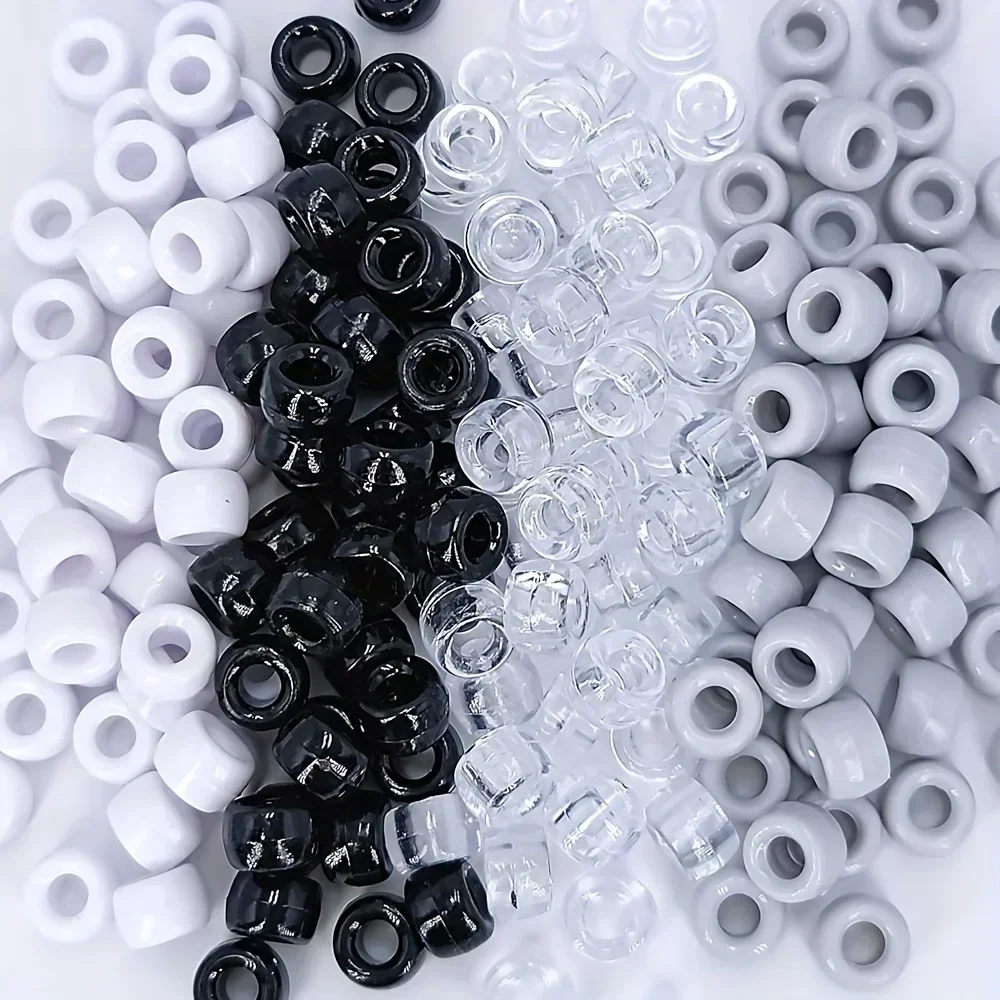 30g około 100 sztuk żywe plastikowe mieszane beczki koraliki kucyk dla majsterkowiczów unikalne bransoletki naszyjniki obrączki kolczyki, akcesoria jubilerskie — zdjęcie 4