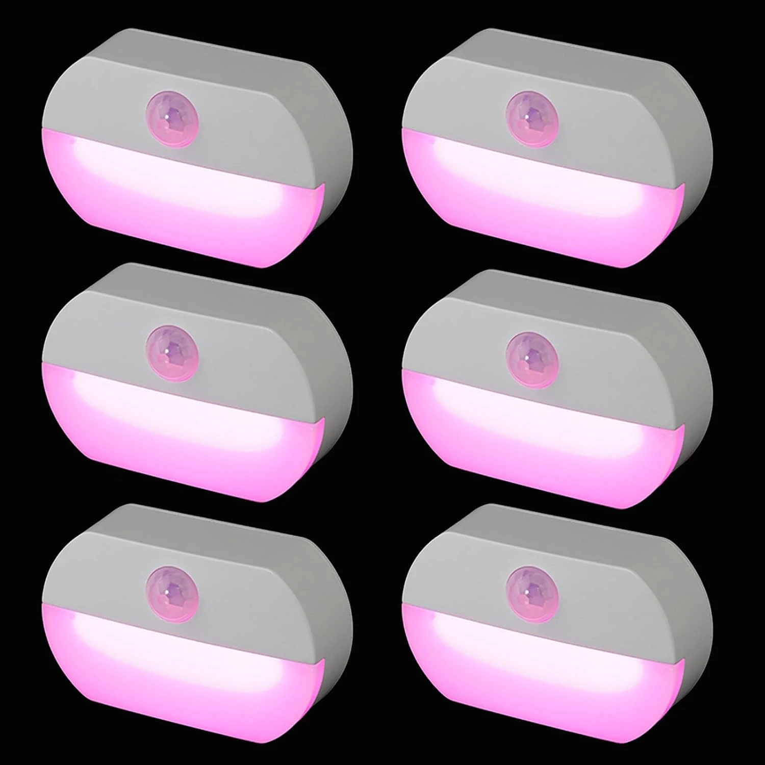 Удобный и стильный набор из 6 беспроводных светодиодных ночников с датчиком движения для максимальной безопасности и удобства — практичный Stick-Any
